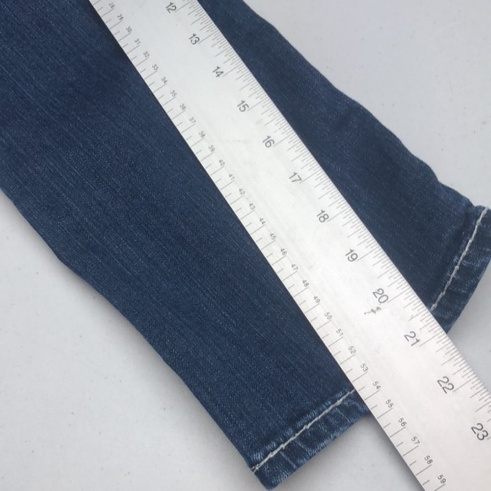 VINTAGE L.A. IDOL DENIM CAPRIS 29x21 CRYSTALS ๐ - Picture 9 of 11